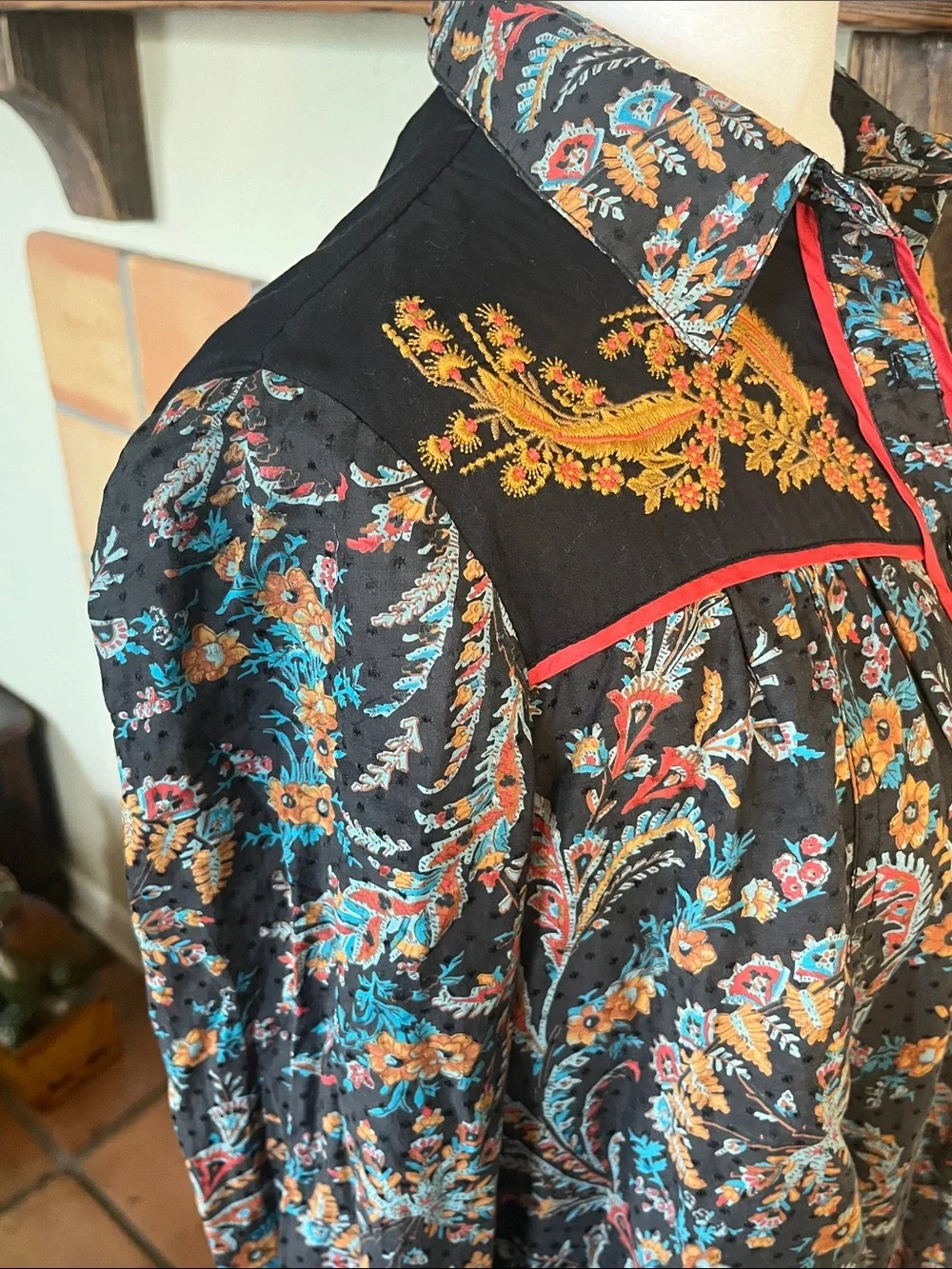 Holding Horses/Anthropologie Escalante Western shirt dress, sizes 0 and 2 - Picture 5 of 12